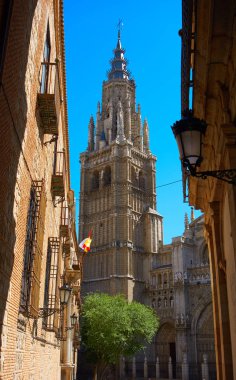 Toledo Cathedral in Castile La Mancha of Spain clipart