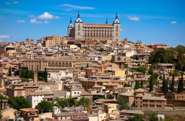 Toledo manzarası Kastilya La Mancha, İspanya