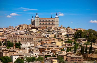 Toledo manzarası Kastilya La Mancha, İspanya