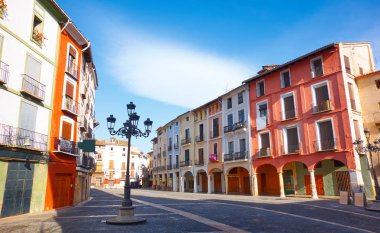 Valencia meydanda beklediği Plaza Mercat de Jativa, İspanya