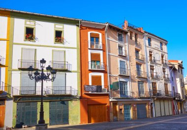 Valencia meydanda beklediği Plaza Mercat de Jativa, İspanya