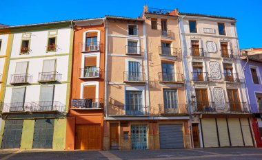 Valencia meydanda beklediği Plaza Mercat de Jativa, İspanya