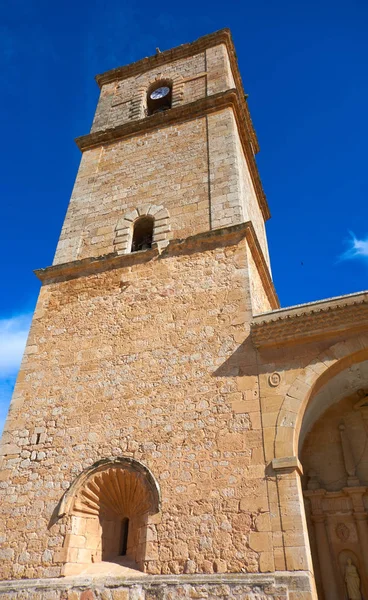Kostel Toboso Vesnice Don Quijote Dulcinea Toledu Španělsku Mancha — Stock fotografie