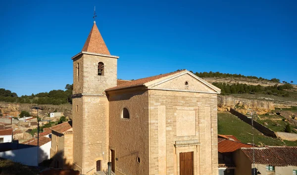 Igreja Higueruela Albacete Castela Mancha Espanha Saint James Way Levante — Fotografia de Stock