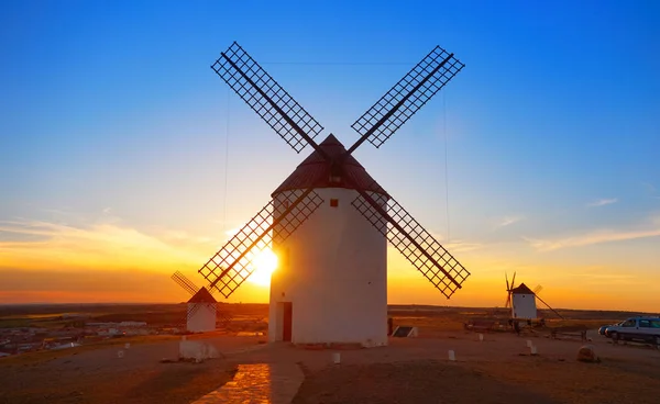 Mota Del Cuervo Windmills Cuenca Castile Mancha Spain — Stock Photo, Image
