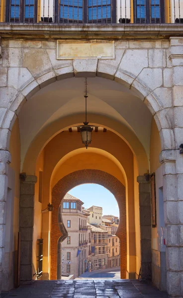 Toledo Zocodover Arch Castile Mancha ของสเปน — ภาพถ่ายสต็อก