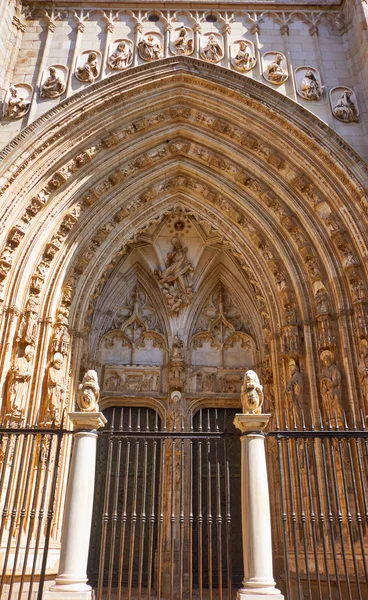 Catedral Toledo Castela Mancha Espanha — Fotografia de Stock