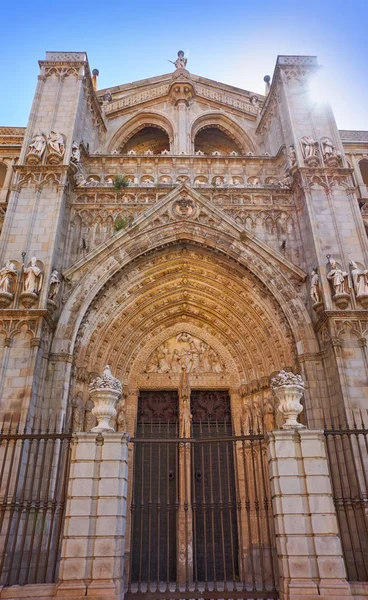 Katedrála Toledu Kastilii Mancha Španělska — Stock fotografie