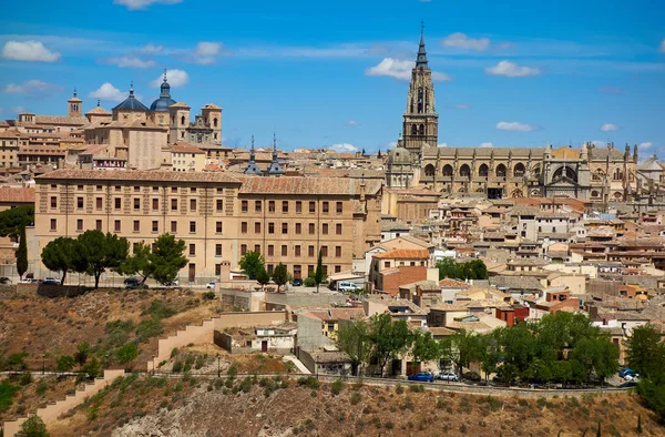 Toledo Skyline Kastilien Mancha Von Spanien — Stockfoto