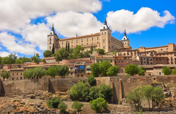 Alcazar Toledo Kastilya Mancha Spanya — Stok fotoğraf