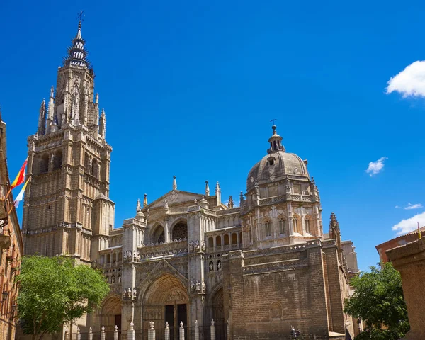 Καθεδρικός Ναός Του Τολέδο Στην Καστίλλη Μάντσα Ισπανία — Φωτογραφία Αρχείου