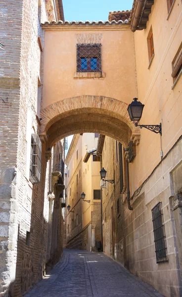 Toledo Angel Street Arch Castile Mancha Spain — Stock Photo, Image