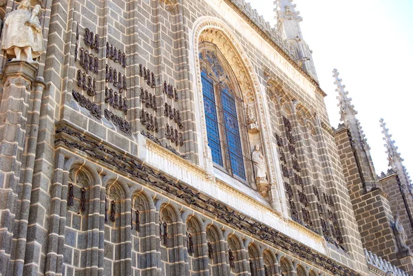 San Juan Reyes Kyrka Toledo Med Gamla Bojorna Dekoration Spanien — Stockfoto