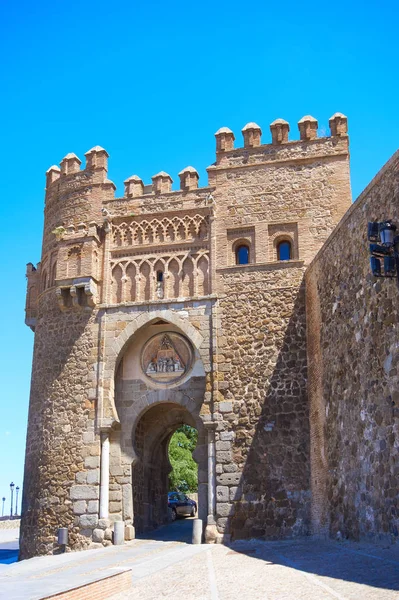 Kasztília Mancha Spanyolország Toledo Puerta Del Sol Ajtó — Stock Fotó