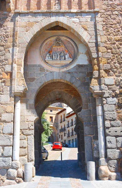 Toledo Puerta Del Sol Tür Kastilien Mancha Von Spanien — Stockfoto