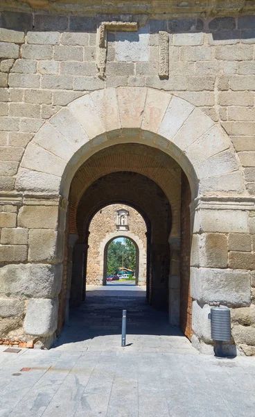 Toledo Puerta Bisagra Castile Mancha Spain — Stock Photo, Image