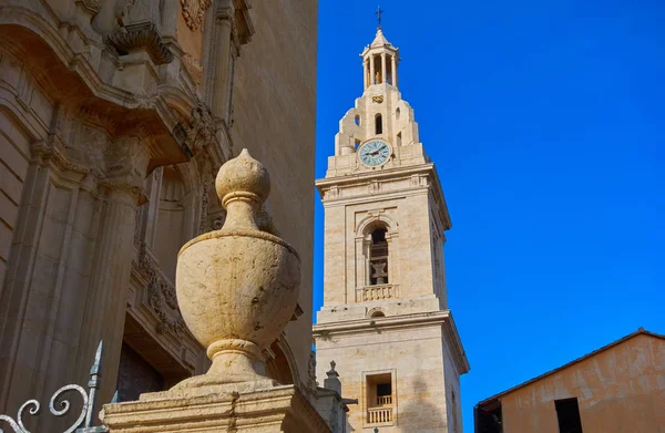 Церква Санта Марія Північного Також Jativa Валенсії Іспанії — стокове фото