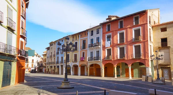 Xàtiva Plaza Mercat Placu Walencji Również Jativa Hiszpanii — Zdjęcie stockowe