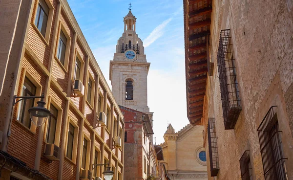 Улица Старого Города Хатива Валенсии Хатива Испания — стоковое фото