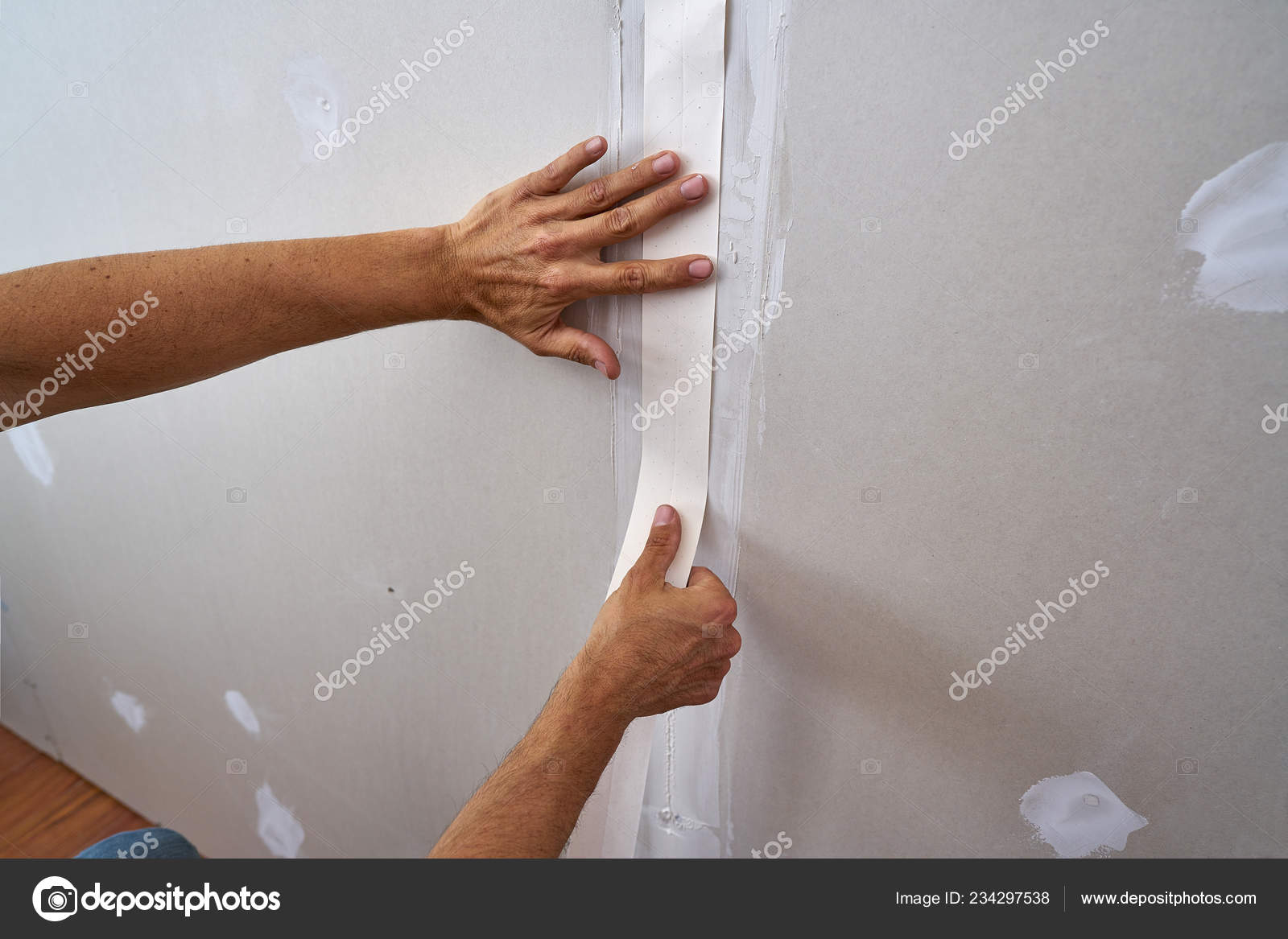 Laminated Plasterboard Plastering Join Tape Diy Detail