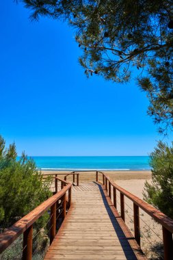 Romana plaj Alcossebre playa de Alcoceber Castellon, İspanya