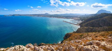 Javea Sant Antonio Cape Alicante İspanya'dan da Xabia havadan görünümü