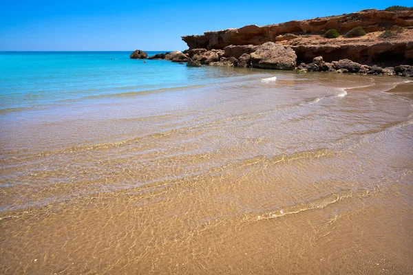 Romana Plaża Playa Alcossebre Również Alcoceber Castellon Hiszpania — Zdjęcie stockowe