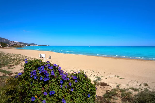 Romana Pláž Playa Alcossebre Také Alcoceber Vešpanělsku Castellon — Stock fotografie