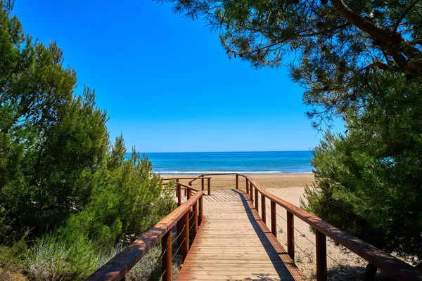 Romana Plaża Playa Alcossebre Również Alcoceber Castellon Hiszpania — Zdjęcie stockowe