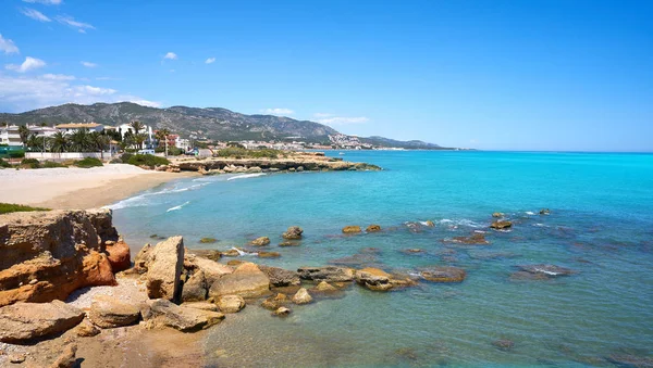 Playa Del Moro Plage Alcossebre Aussi Alcoceber Castellon Espagne — Photo