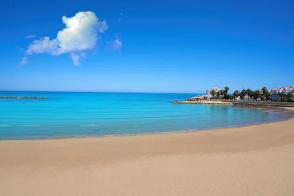 Playa Las Fuentes Plaża Alcossebre Również Alcoceber Castellon Hiszpania — Zdjęcie stockowe