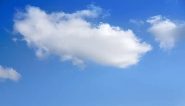 Ciel Bleu Été Avec Cumulus Nuage — Photo