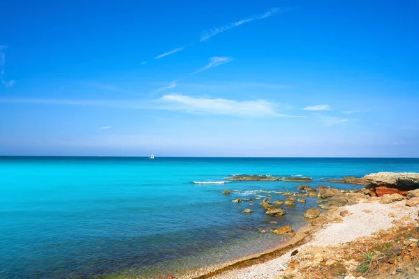 西班牙阿利坎特的拉斯罗塔斯的德尼亚海滩 — 图库照片