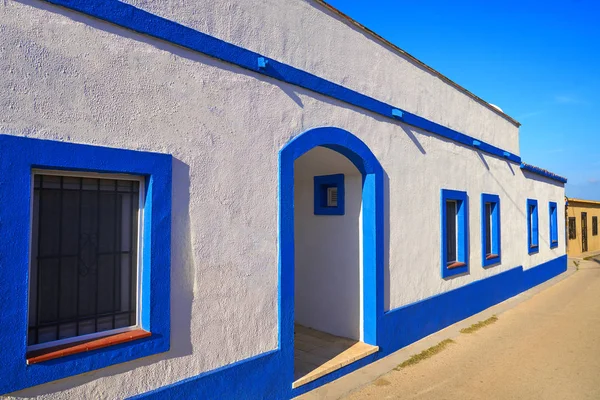 Denia Mediterranean Village Facades Alicante Spain — Stock Photo, Image