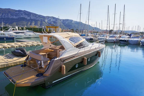 Boten Haven Van Jachthaven Van Denia Alicante Spanje — Stockfoto