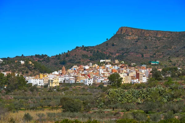 Χωριό Gatova Στην Sierra Όρη Calderona Της Ισπανίας Στη Βαλένθια — Φωτογραφία Αρχείου