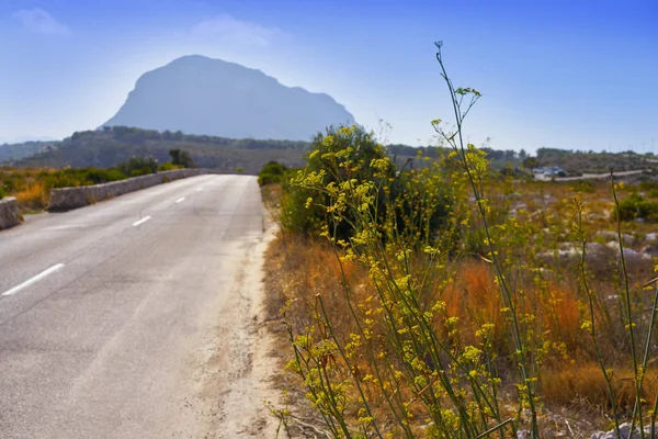 Βουνό Montgo Javea Στο Ηλιοβασίλεμα Από Ακρωτήριο San Antonio Στο — Φωτογραφία Αρχείου