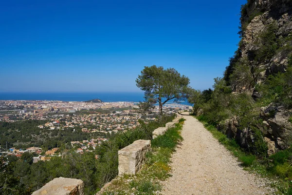 Denia Village Aerial View Camino Colonia Track Alicante Spain — Stock Photo, Image