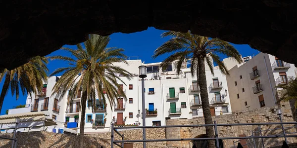 Peniscola Gamla Byn Castellón Spanien Medelhavet Downtown — Stockfoto