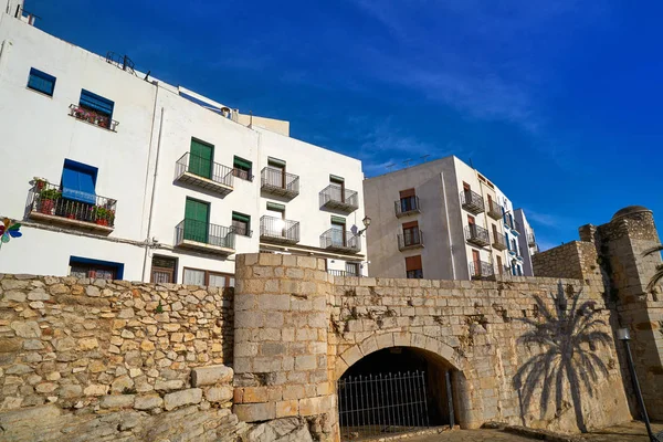 Peniscola Antiga Aldeia Castellon Espanha Mediterrâneo Centro Cidade — Fotografia de Stock