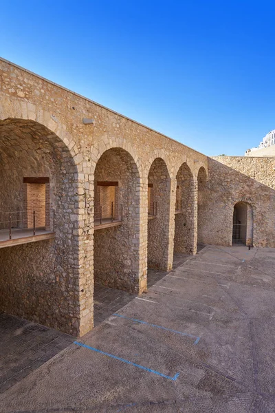 Peniscola Arco Pedra Arcadas Castellon Espanha — Fotografia de Stock