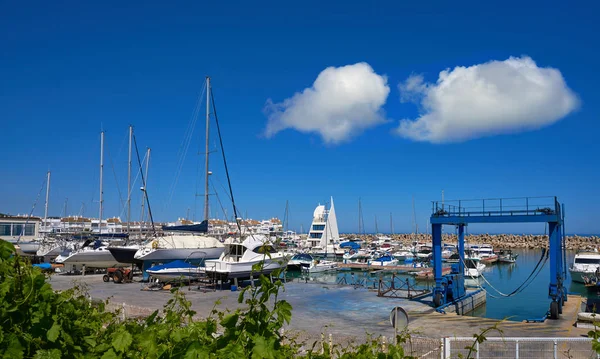 Přístavu Marina Las Fuentes Escala Alcossebre Také Alcoceber Castellon Španělsko — Stock fotografie