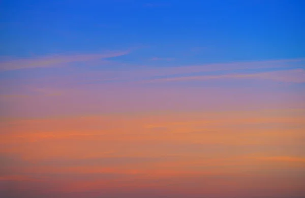 Sunset Sky Clouds Orange Blue Colors — Stock Photo, Image