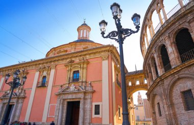 Valencia Basilica Desamparados kare de la Virgen ve Katedrali, İspanya