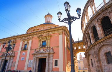 Valencia Basilica Desamparados kare de la Virgen ve Katedrali, İspanya