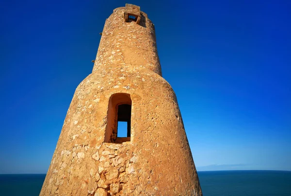 Torre del Gerro Kulesi Denia ve Akdeniz, İspanya