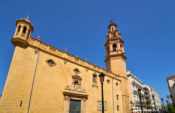 Vacker Kyrka Navellos Gatan Valencia — Stockfoto