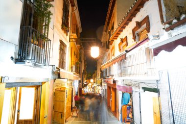 Günbatımında Andalusia Müslüman İspanya'nın Granada Albaicin Arapça eski ilçe