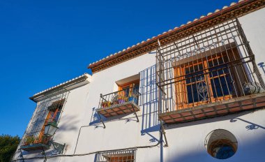 Granada Albaicin Arapça eski bölge Endülüs Müslüman İspanya