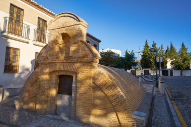 Albaicin Granada İspanya eski Arapça Sarnıcı San Nicolas Aljibe
